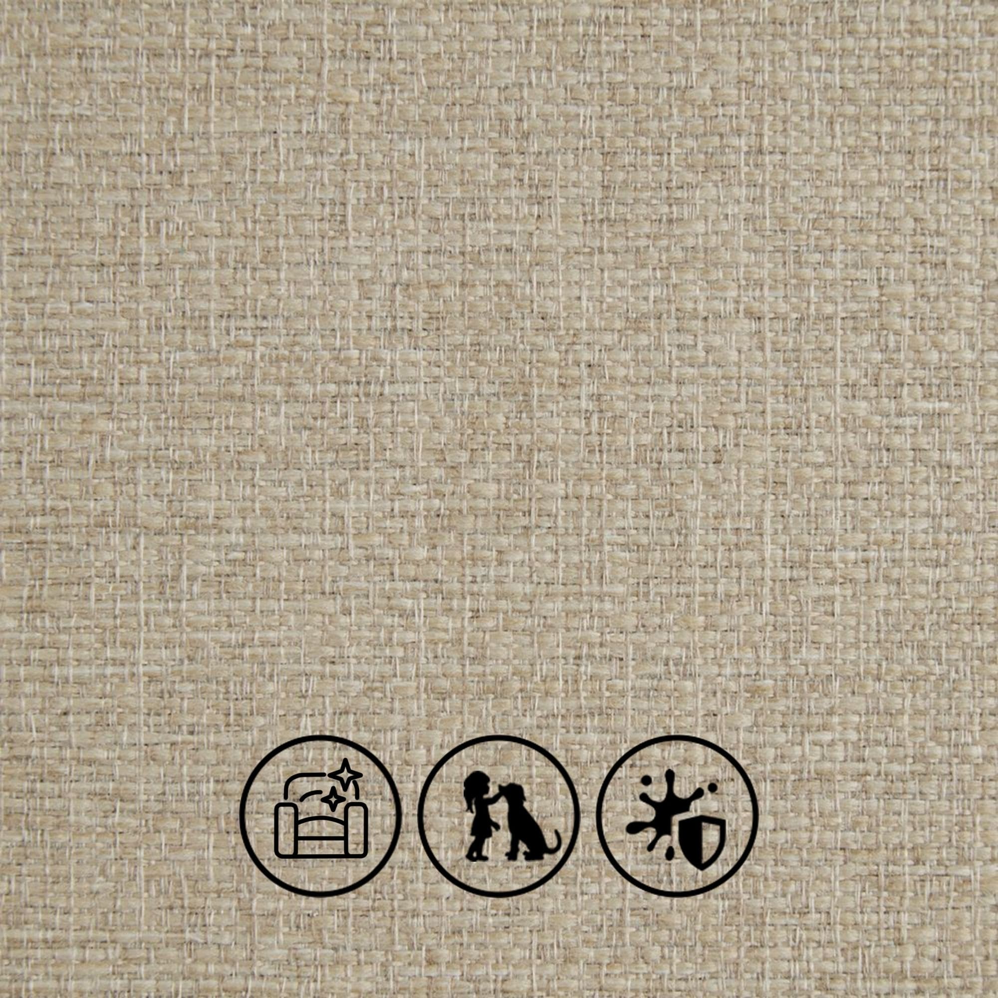 <b>Everday Textured Weave</b><p>

<p>EasyCare, Family Friendly, Stain Resistant<p>

<b>Composition</b>: 100% Polyester<p>

Abbott is a textured linen-look fabric, combining natural elegance with practical performance. Easy-care and stain-resistant, it’s perfect for family homes, offering durable, soft, and stylish upholstery that stands up to everyday living.
